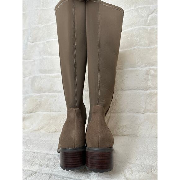 Blondo Symone Size 6 Waterproof Knee High Boot Taupe Suede - Picture 4 of 6